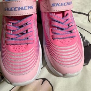 Skechers Kids Vibrant Pink Sneakers